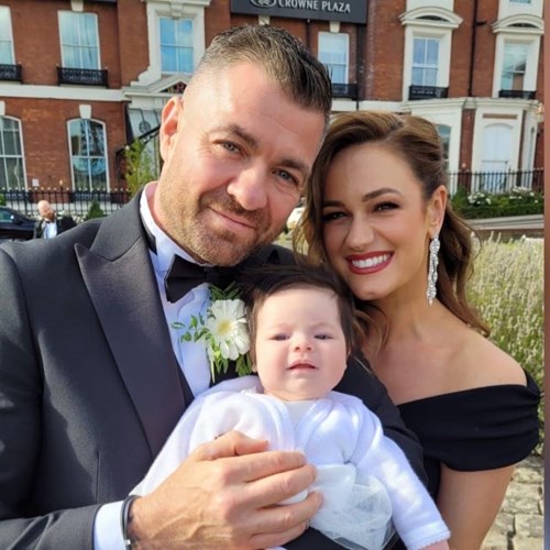 Maria and Jay with baby